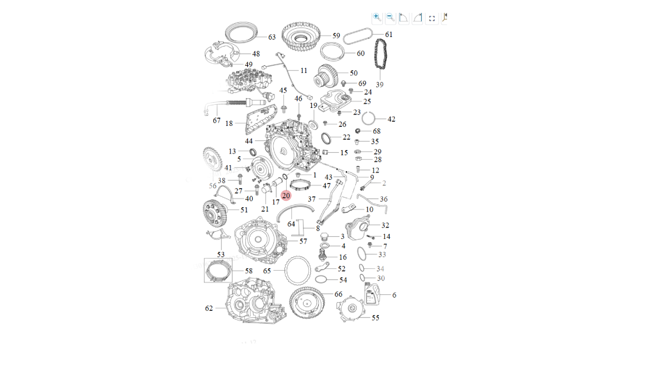 ORIN FILTRO ACEITE ELEM.CAJA/C AUT.TIGGO 3
