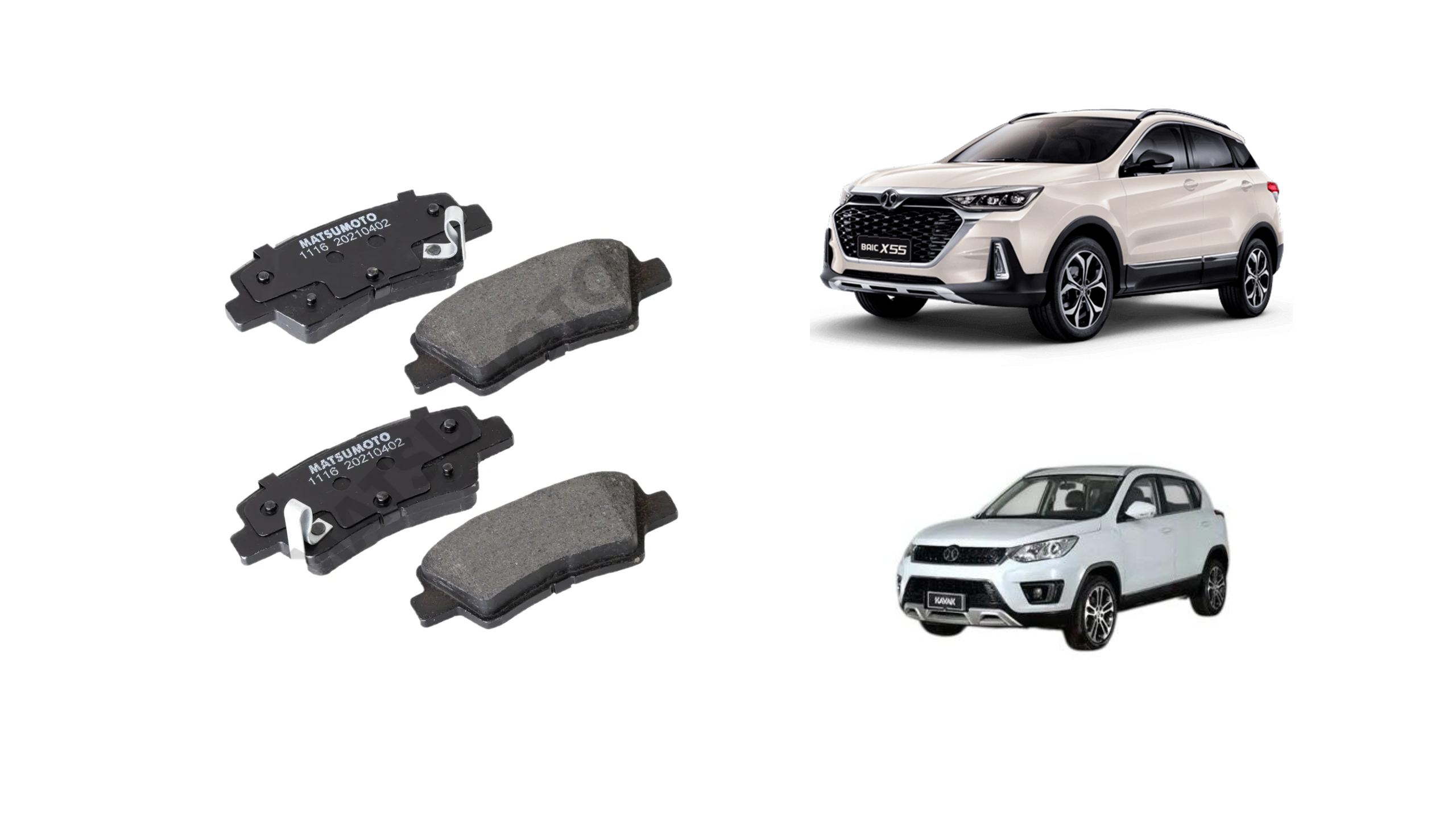 PASTILLA FRENO TRASERA 1.5 BAIC X55