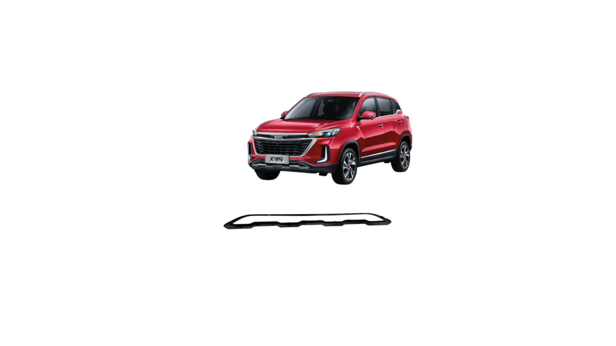MOLDURA INF CENTRAL PARACH BAIC X35 NEW  BAIC 2