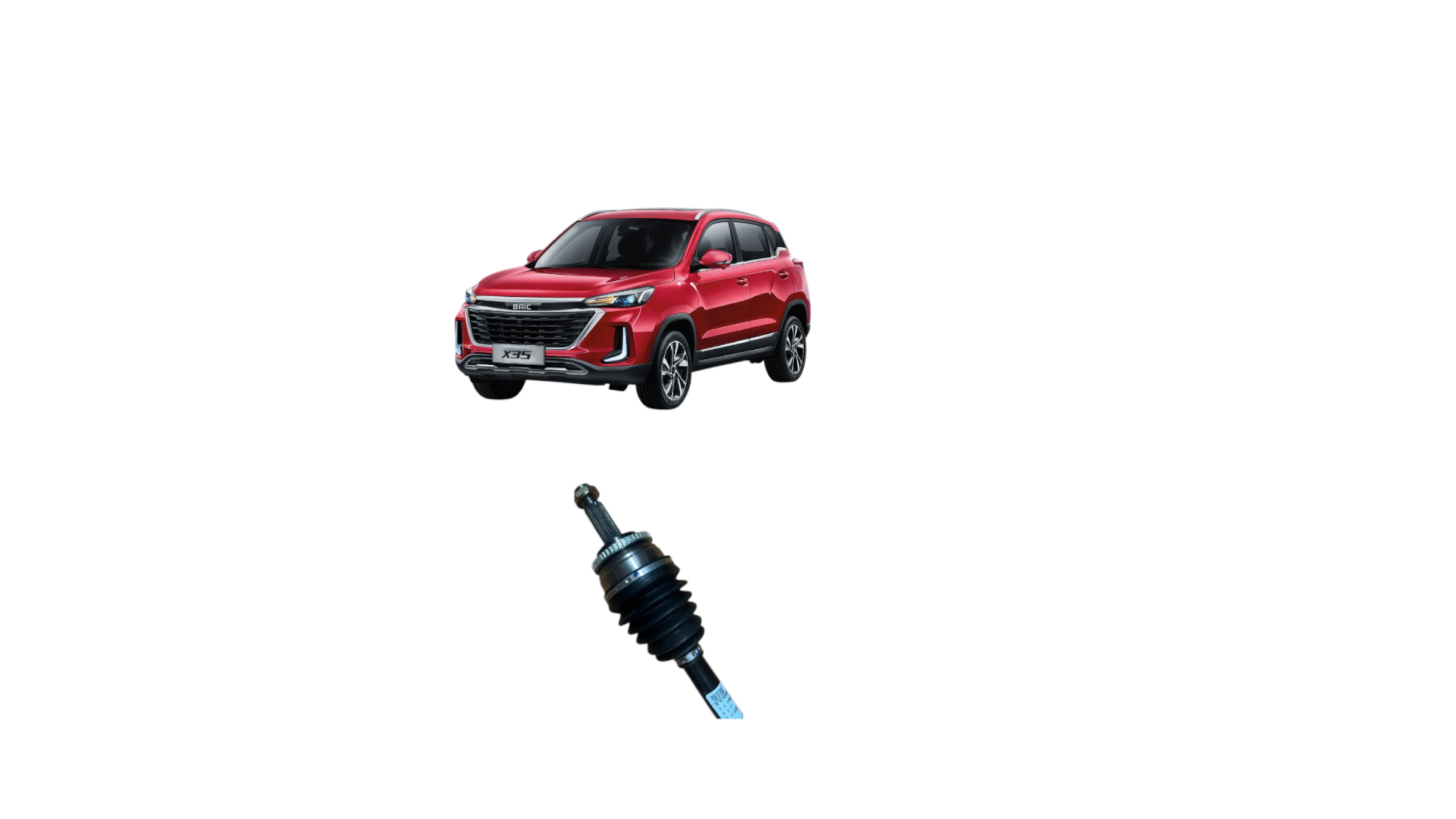 EJE PALIER DERECHO BAIC X35 1.5  26 INT/ 28 EXT 3