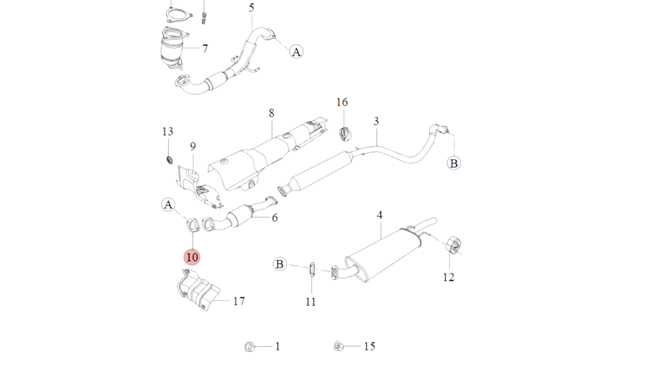 EMPACADURA ESCAPE(2 PERNOS)  A516-TIGGO-DESTINY-FULW 2