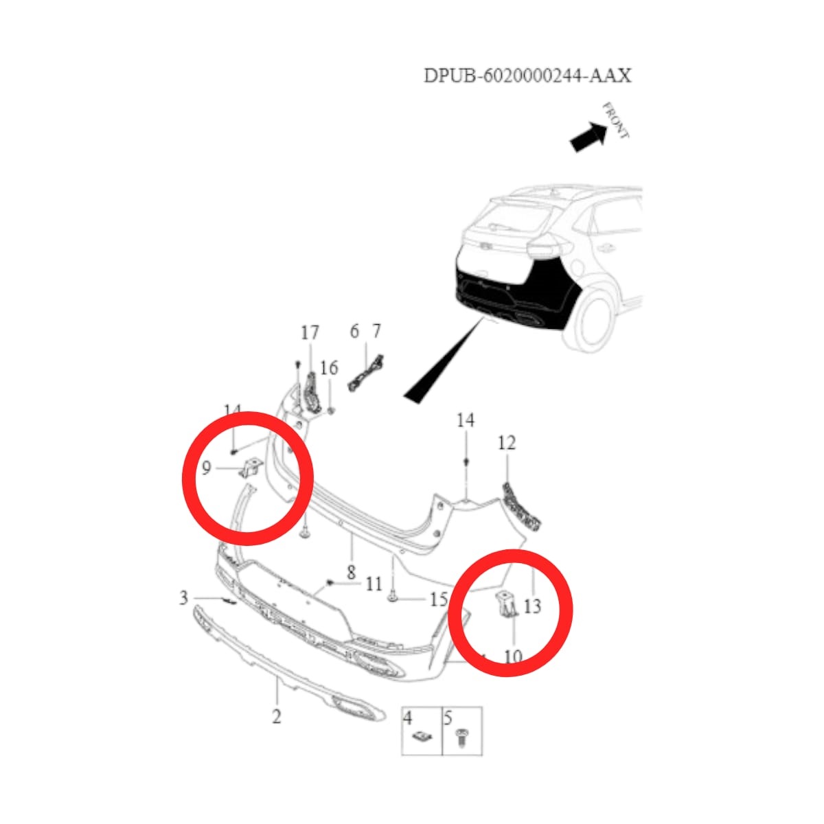 MENSULA PARACHOQUE TRA IZQ INFERIOR TIGGO 2 PRO 3