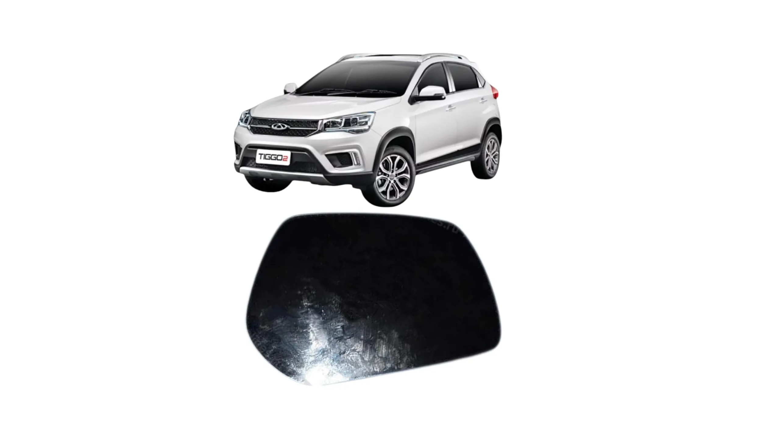 VIDRIO ESPEJO RETROVISOR IZQ (LUNETA)TIGGO 2