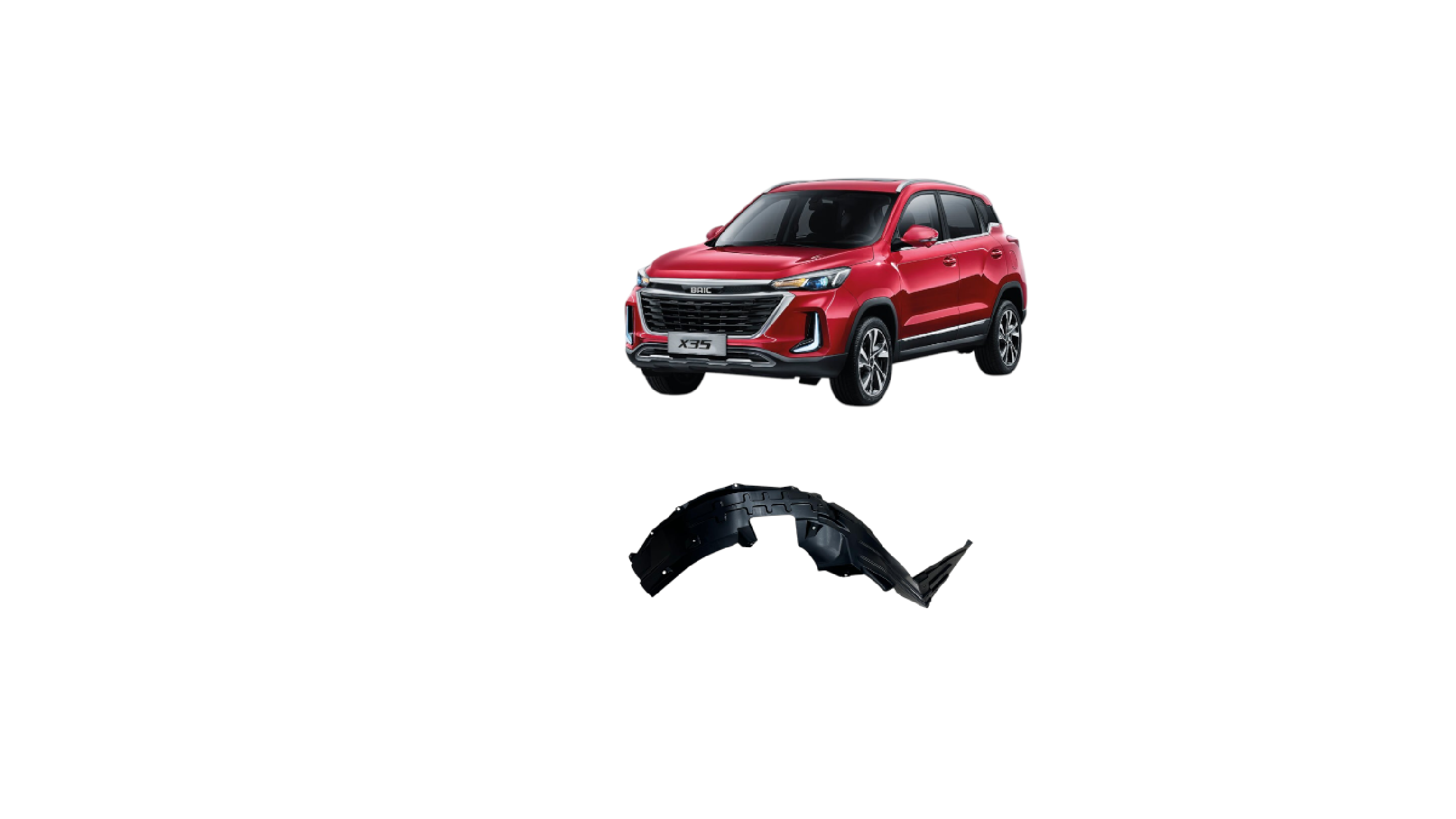 GUARDAFANGO DELANTERO DERECHO BAIC X35 NEW BAIC 2