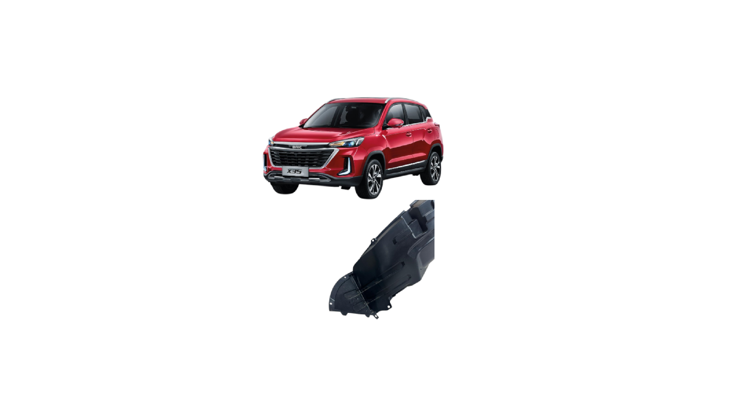 GUARDAFANGO DELANTERO DERECHO BAIC X35 NEW BAIC 3